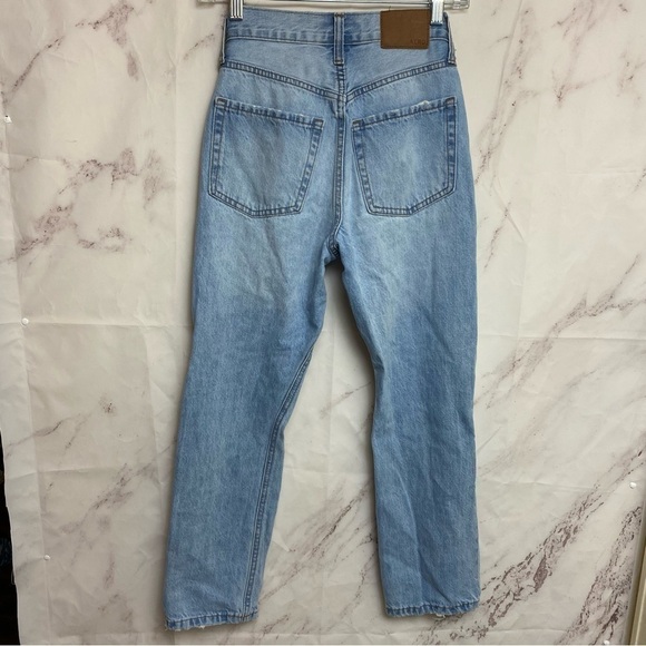 Aeropostale 90s Super High Rise Straight Leg Distressed Jeans - J32 - Picture 4 of 8